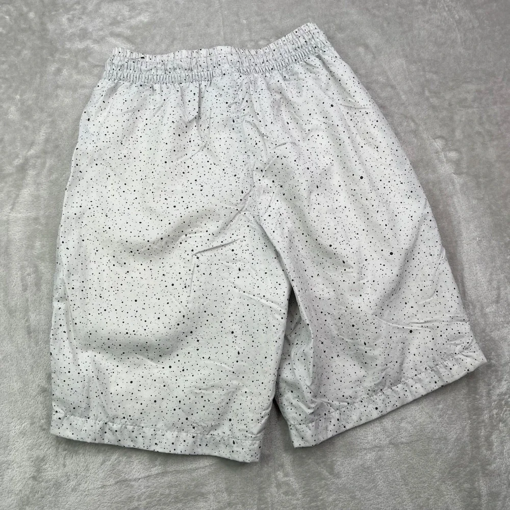 Jordan Jumpman Poolside Shorts Mens S White Cement Speckle Nylon Mesh Lined 9